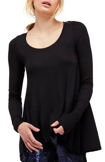 Women's Free People January Tee, Size X-Small - Black | Nordstrom