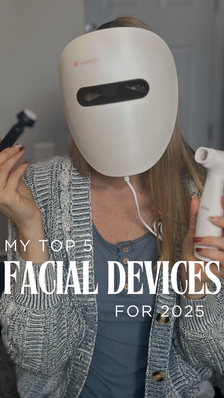 Here are my top 5 beauty devices for 2024 🤩

These are products I started using this year and continue to use because I can see a difference when using them. 

Quasar MD - not just a red light mask but it has NIR which goes all the way to the muscles in my face (helps with Bells Palsy)

Nira pro and precision lasers - the same quality as going to the so bur getting to use it everyday at home is much more economical - helps with wrinkles and age spots

Revital Eyes - reduces puffiness and dark circles under my eyes instantly and helps to drain lymphatic fluid

Banish - micro needling for all over the face and neck - helps with age spots and wrinkles and collagen production 

Banish microneedling:

https://www.banish.com/KARISSALUV

Solawave Eye Recovery - gives my under eyes ( my problem area) an extra boost 

What are your go to beauty devices?? 

Watch my YouTube video that goes in depth on these: 

https://youtu.be/mLeCeE5dDUM?si=GfY8yA1E-gujTv0R

#LTKBeauty #LTKselfcare #LTKmorningroutine