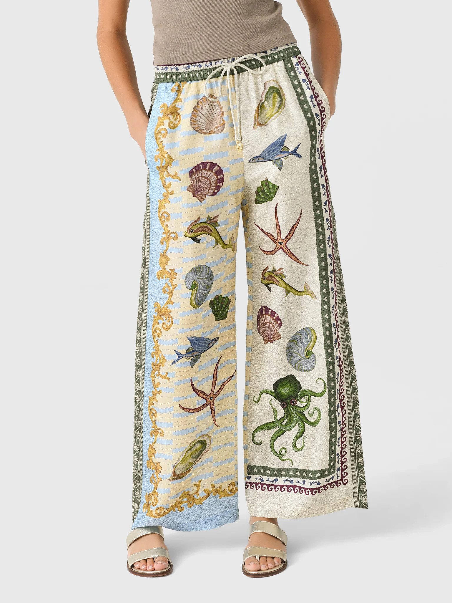 ALEMAIS
                      
                     Women's Bath House Silk Pant | Saint Bernard