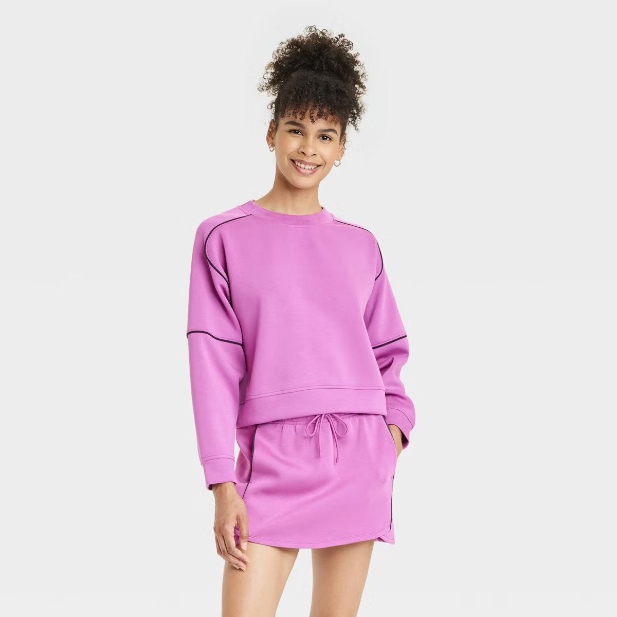 Women's Airy Sleek Crewneck Sweatshirt - All In Motion™ | Target