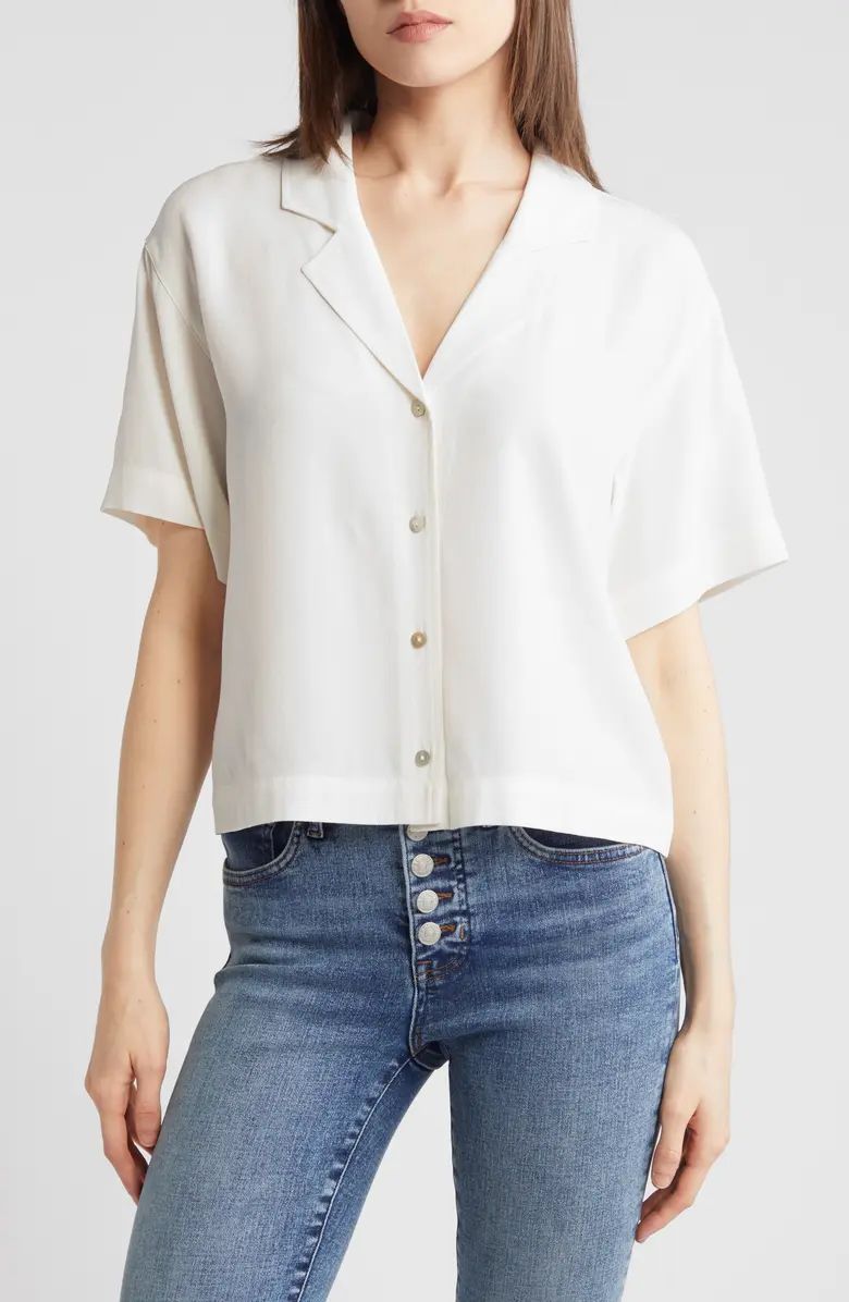 Madewell Crop Camp Shirt | Nordstrom | Nordstrom