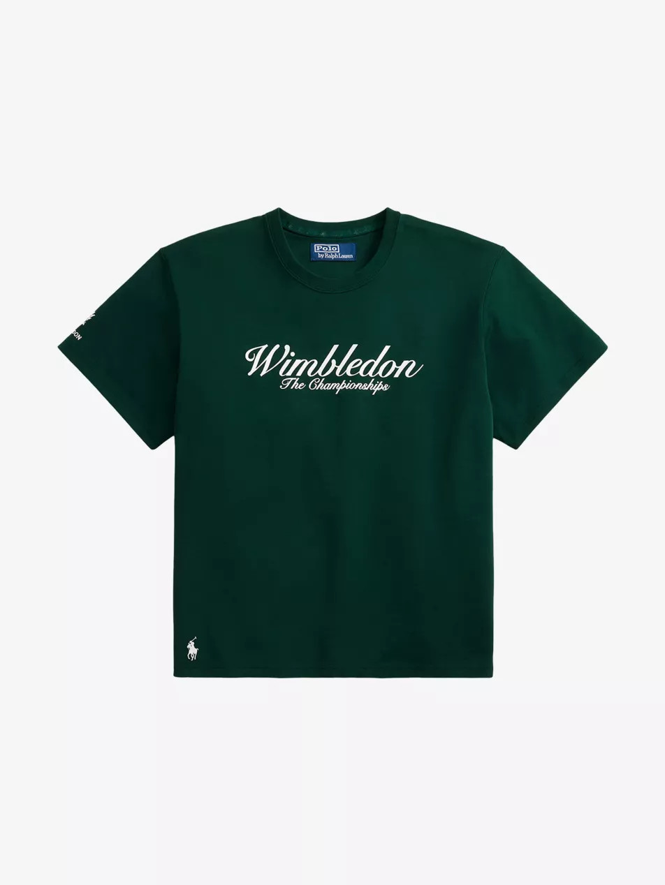 Polo Ralph Lauren x Wimbledon Logo-Print Cotton T-Shirt | Selfridges