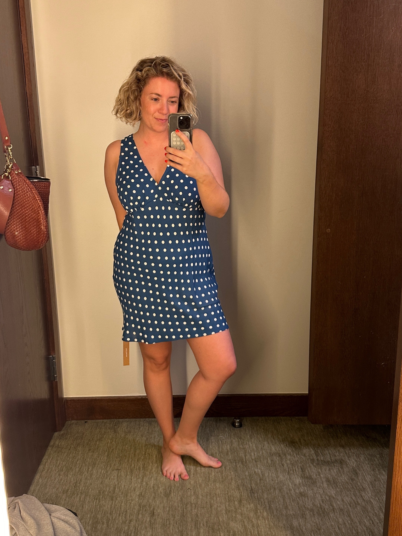 Reformation polka dot summer dress 