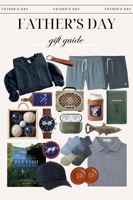 Father’s Day gift guide!
Gifts for him, gifts for dad, gift for men, dad sweatshirt, personalized gifts, personalized keychain, vuori shorts, luggage tag, Bluetooth speaker, can holder, golf gifts, watch, AirPods case, bottle opener, fly fishing booked bombas socks, striped polo, dad hat 

#LTKmens #LTKGiftGuide #LTKfindsunder100