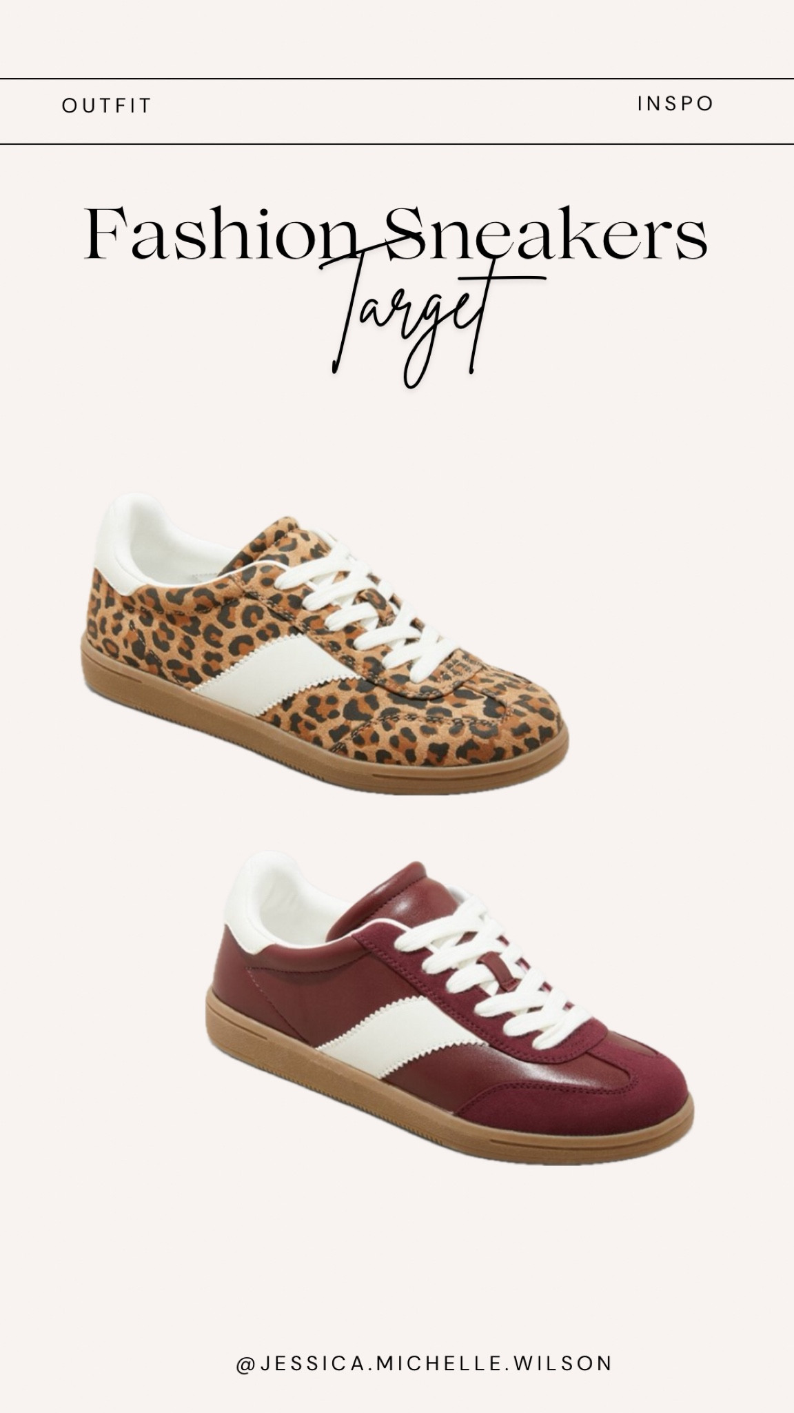 Burgundy and leopard sneakers 🐆♥️

#LTKStyleTip #LTKFindsUnder50 #LTKShoeCrush