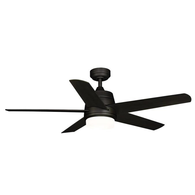Fanimation Studio Collection Berlin Aged Bronze 52-in LED Indoor/Outdoor Ceiling Fan (5-Blade) | Lowe's