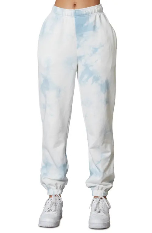 Nia Perfect Tie Dye Sweatpants in Sky at Nordstrom, Size Small | Nordstrom