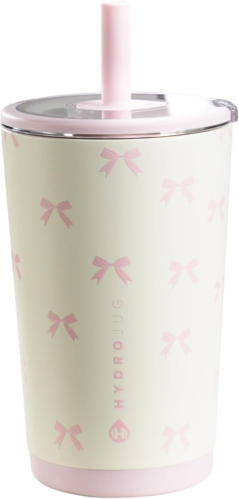 HydroJug Everyday Tumbler 14 oz – Ceramic-Lined Insulated Tumbler with Straw and Soft-Touch Lid... | Amazon (US)