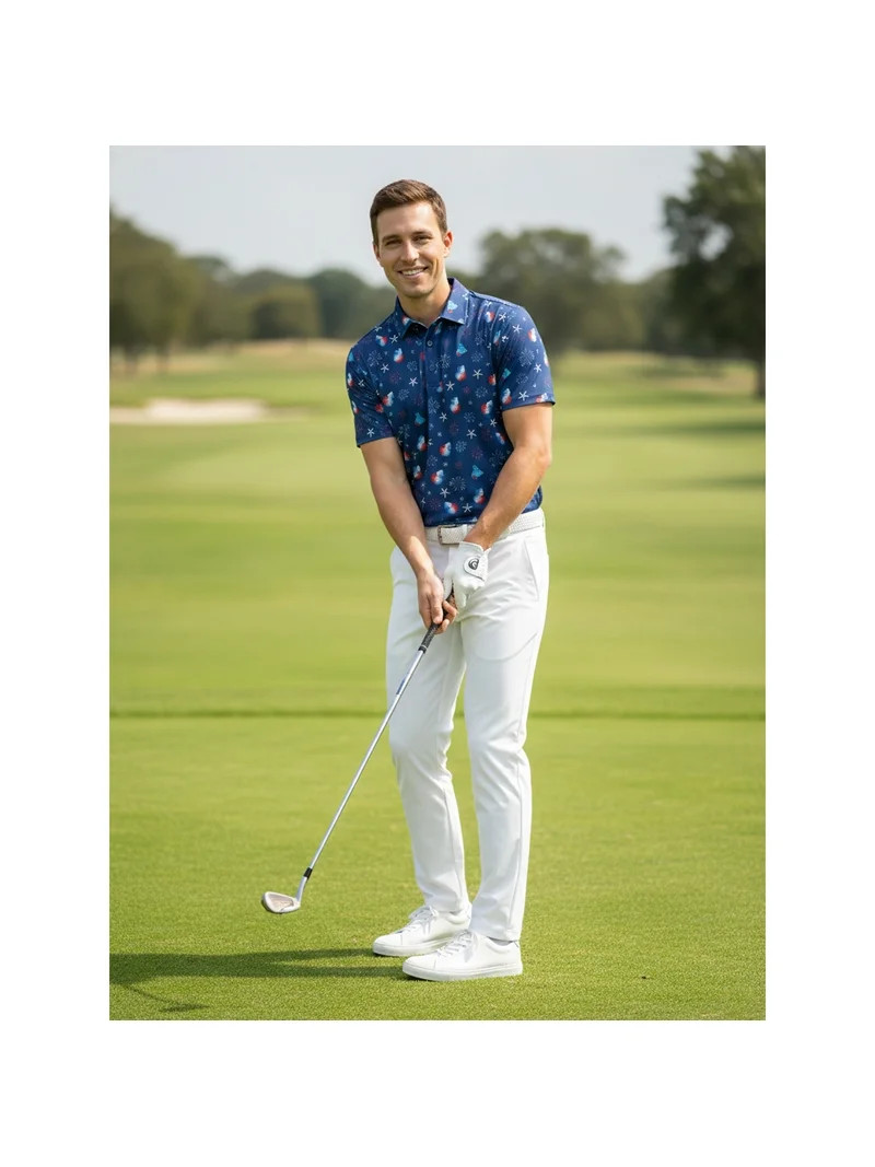 Birdie Bound Men's and Big and Tall Men's Fourth of July Duckie Polo Shirt, Sizes XS-4XLT - Walma... | Walmart (US)