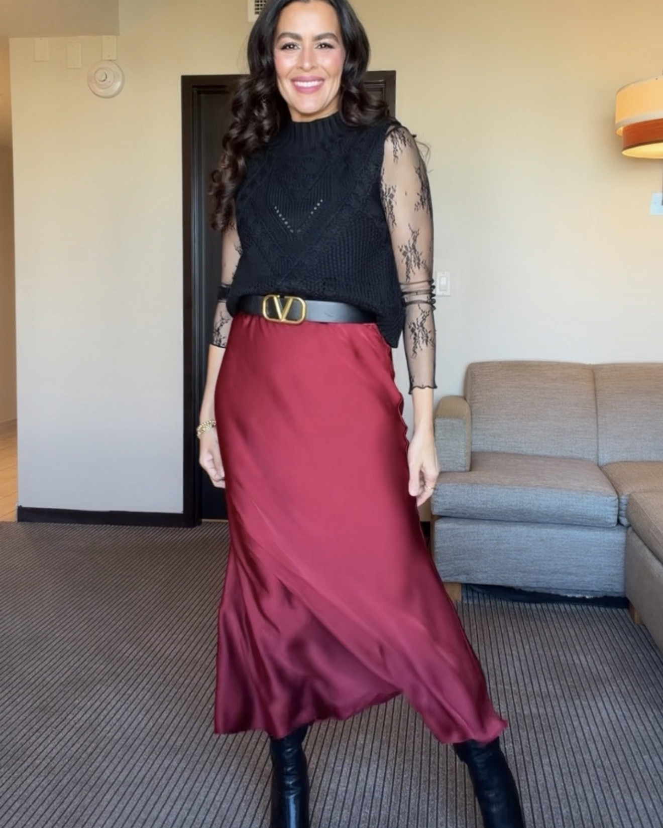 Size L in button down for a relaxed look. Size s in black skirts. Size M in red skirt. Size S in mesh tops and vest.
Casual outfits, style tips, 

#LTKgrwm #LTKOver40 #LTKSeasonal