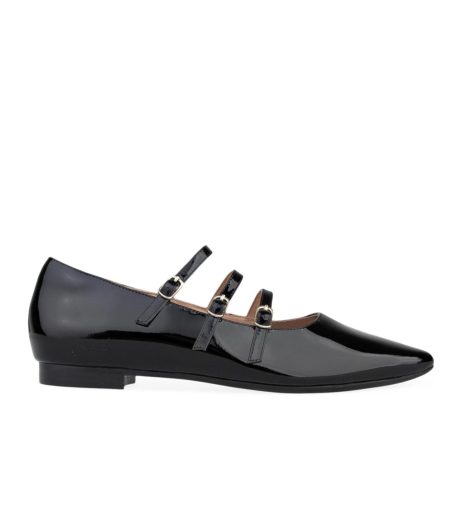 Black Patent Leather Ballet Flats | Bared Footwear