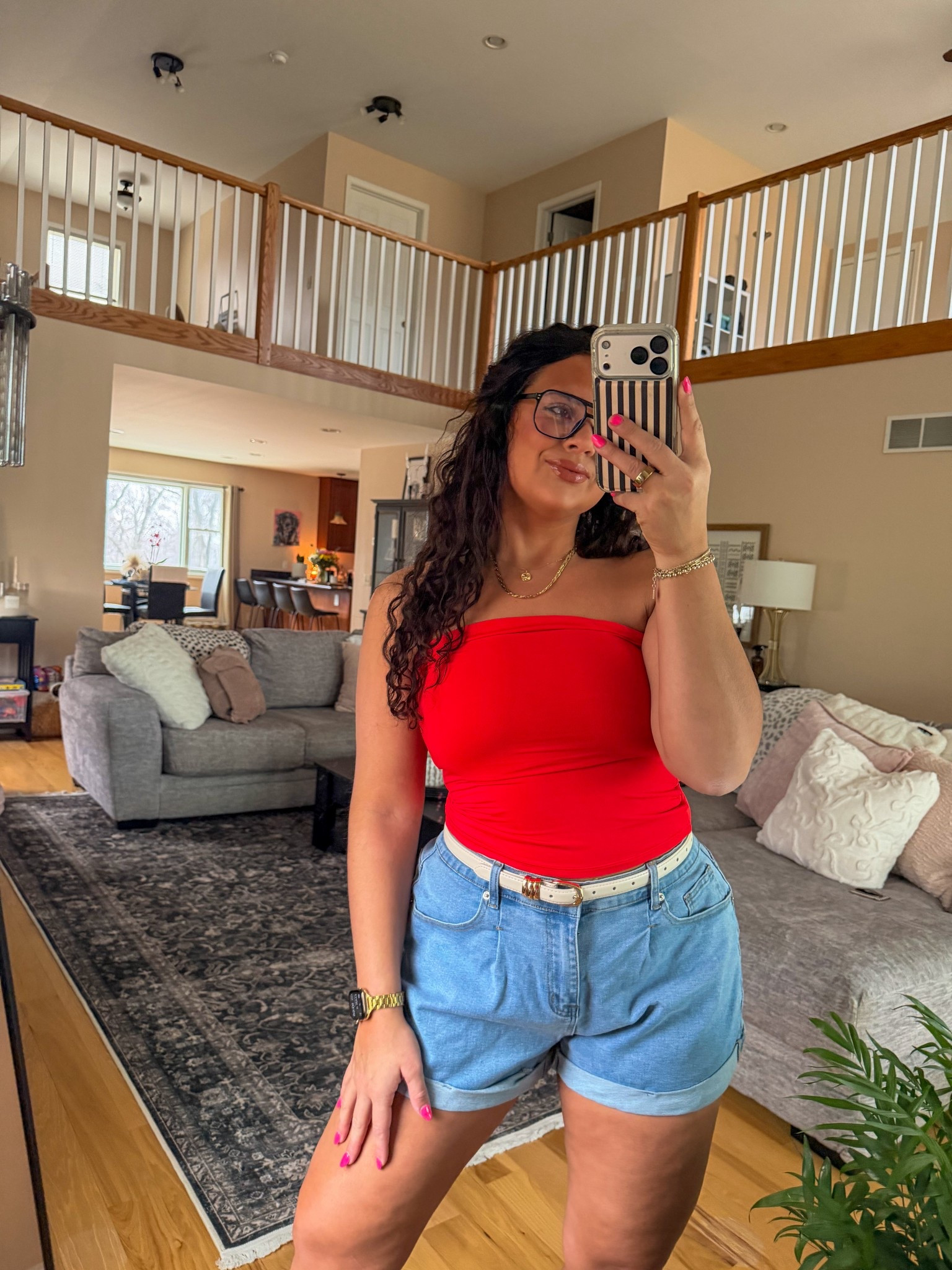 I’m wearing a large in the Amazon top & shorts! 

#amazon

#LTKMidsize #LTKspringtrends #LTKSpringSale