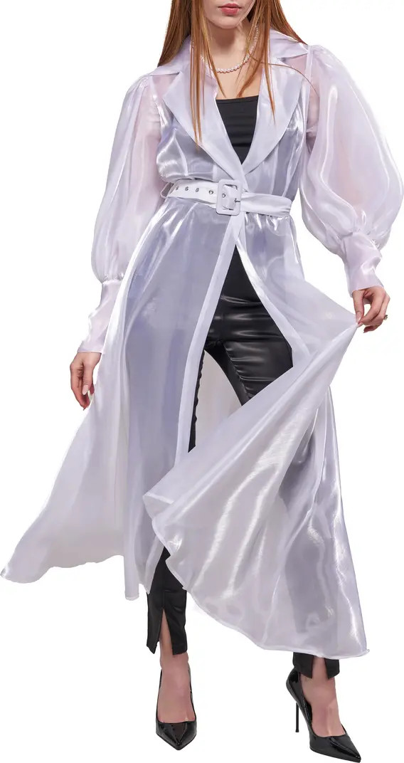 Cassara Sheer Trench Coat | Nordstrom