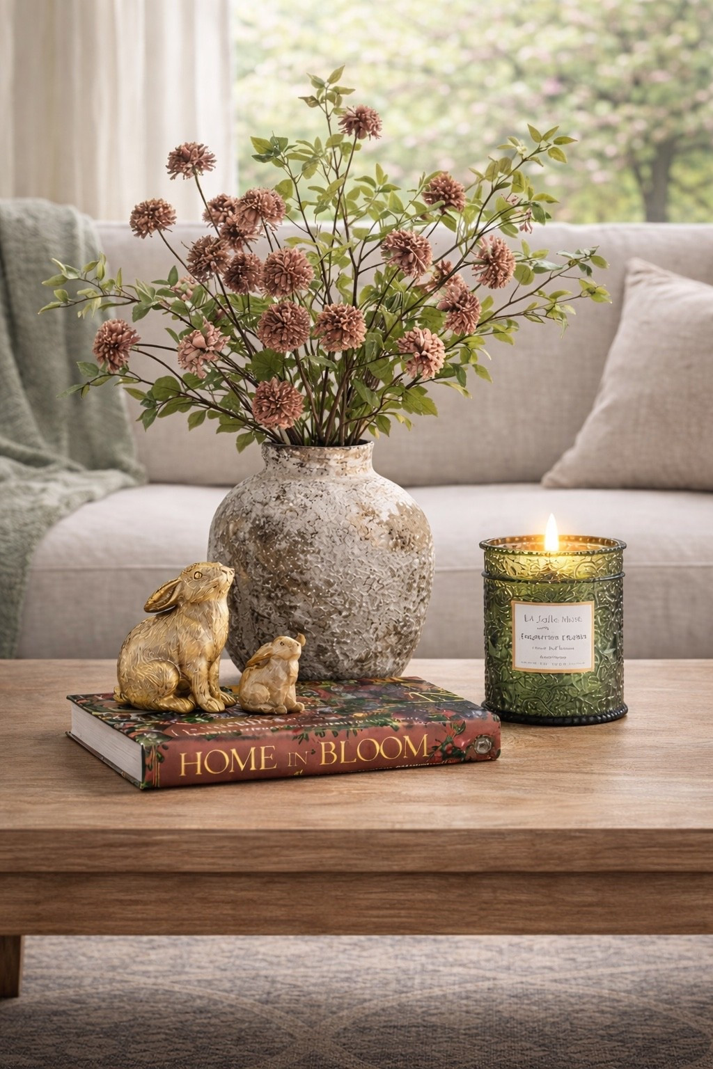 This is the spring coffee table formula you need for an instant spring refresh🤍

We start with a grounding statement book, layer in sculptural detail, add height with a textured vase + fresh stems, and finish with a warm, beautiful candle. It’s the simplest way to shift your living room into spring without changing anything else. Every piece is Amazon so you can recreate this exact look at home today. Shop the full spring edit. Linked.
#Amazonfinds #springrefresh #coffeetablestyling

#LTKHome #LTKSaleAlert #LTKOver40