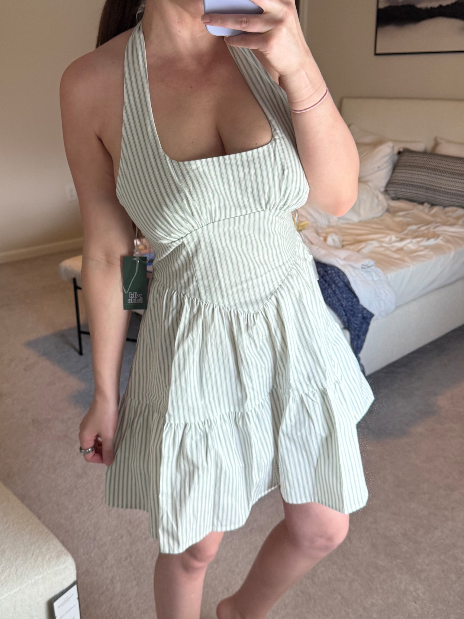 Tiered dress also comes in red stripes - wearing medium

#LTKFindsUnder100 #LTKStyleTip #LTKFindsUnder50