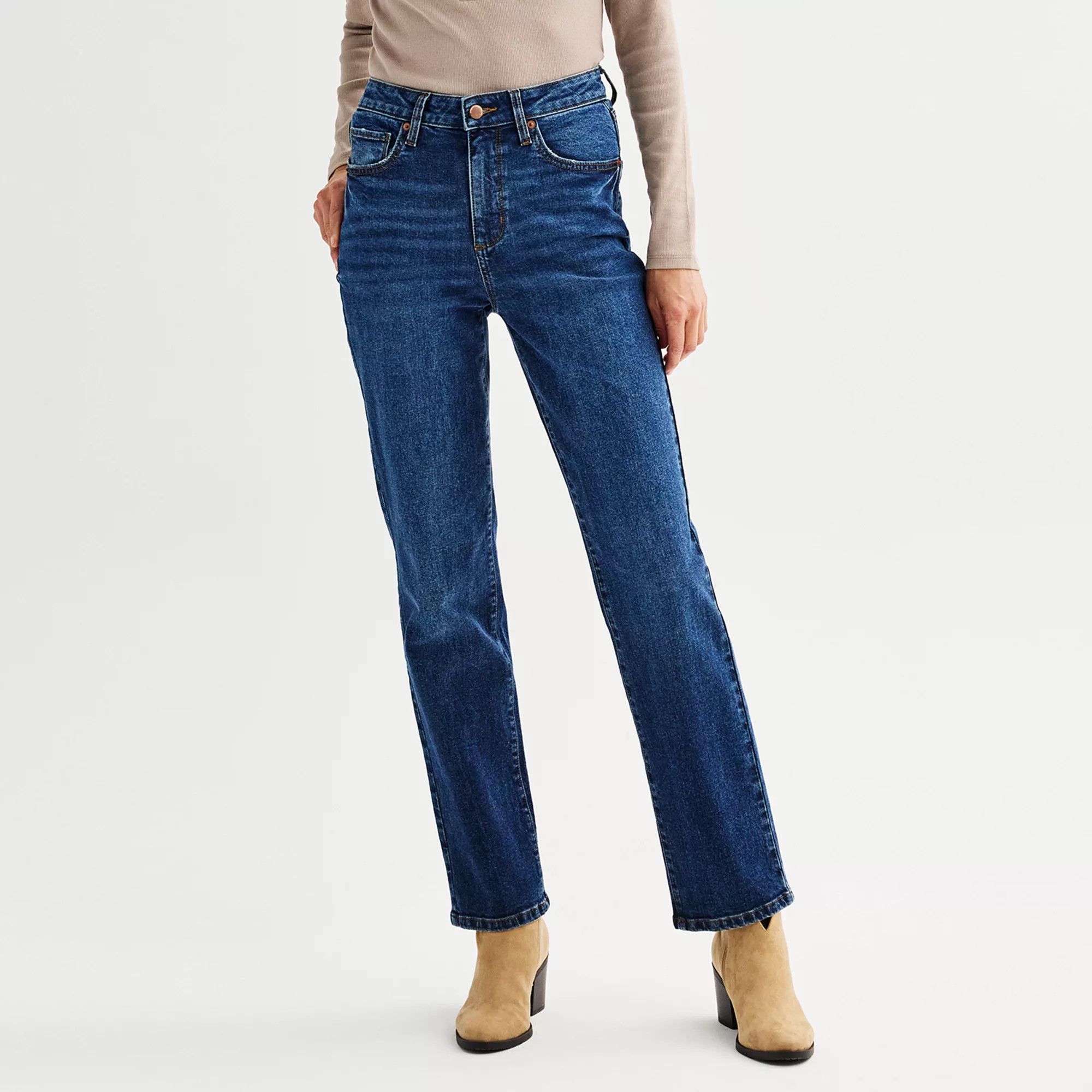 Women's Sonoma Goods For Life® High Rise Straight Jeans | Kohl's