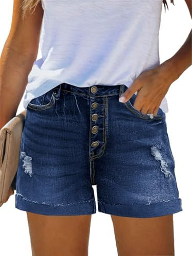 MixShe Shorts for Women 2025 Denim Pants Womens Jeans Cowboy Summer Fashion Outfits Plus Size | Amazon (US)