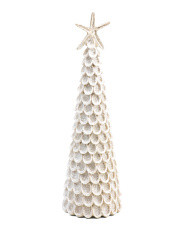 13in Resin Seashells Tree With Star Top | TJ Maxx