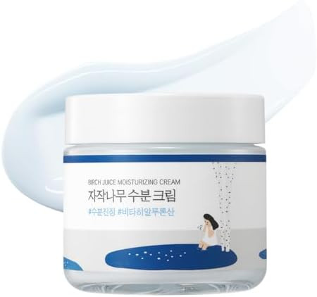 ROUND LAB Birch Juice Moisturizing Cream 2.7 Fl Oz, 48-Hour Deep Hydrating Lightweight Face Moist... | Amazon (US)