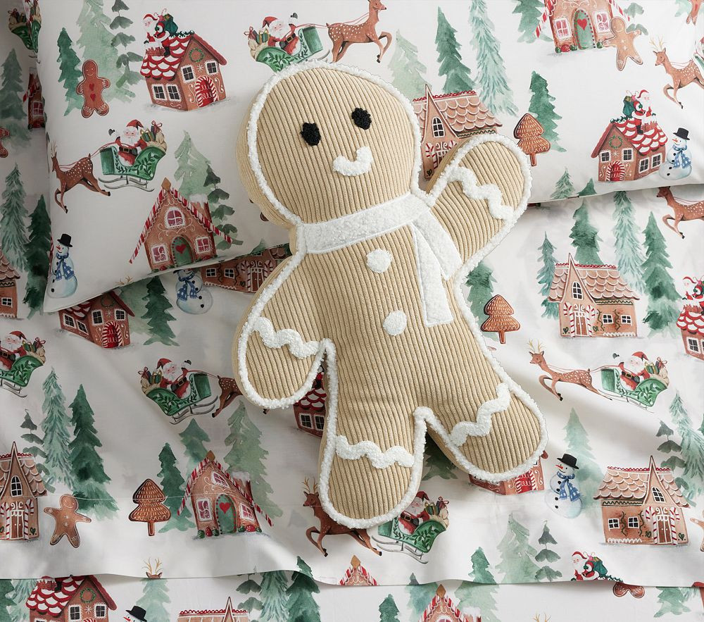 Mr. Spice Gingerbread Shaped Pillow | Pottery Barn Kids