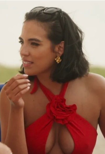 Summer House: Season 9 Episode 4
Danielle's Red 3D Rose Halter Swimsuit
