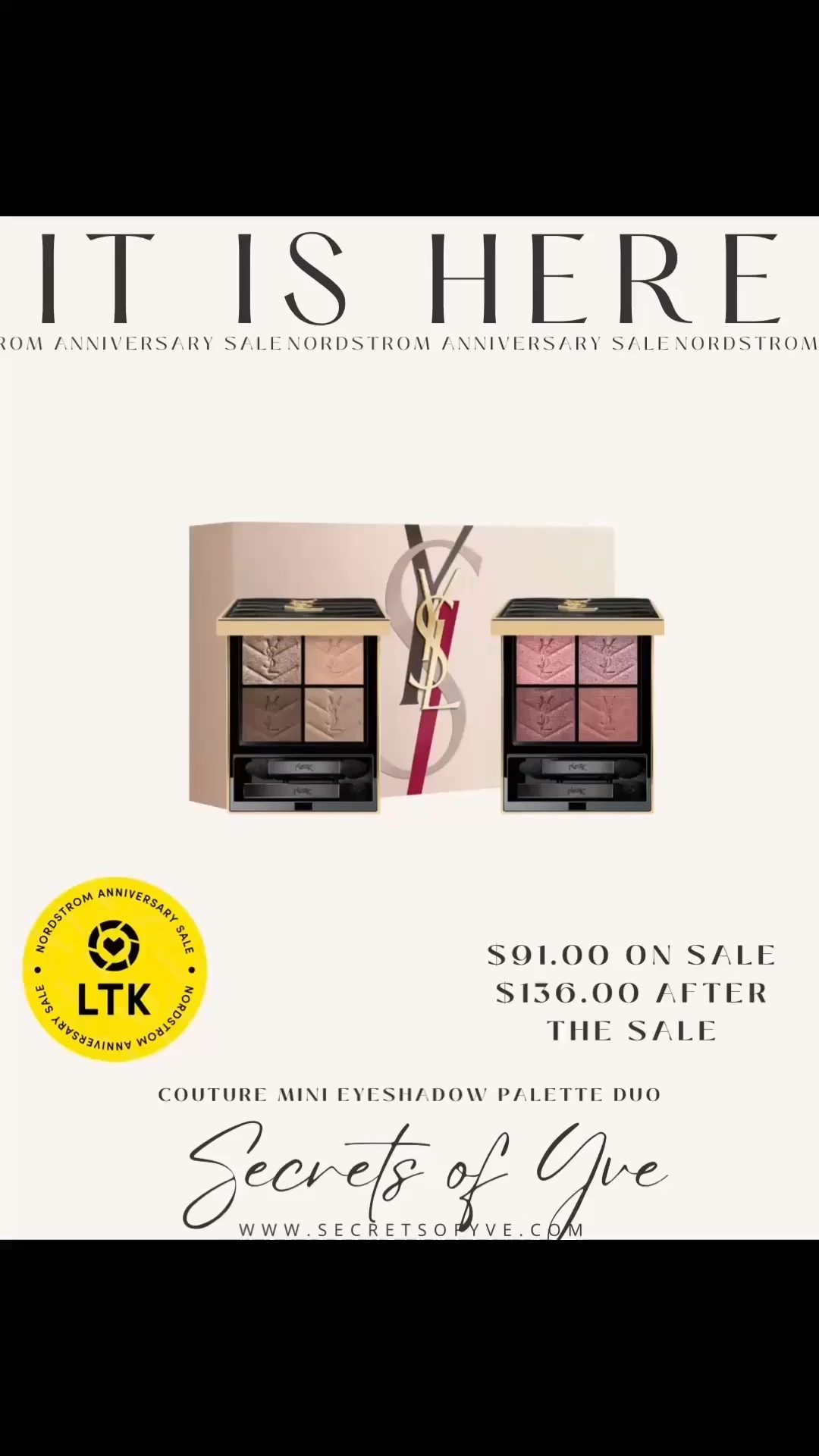 SecretsofYve: Shop the NSALE Nordstrom Anniversary Sale! Happy to be your guide this year as well. 🖤 
Pick some as gifts.
#Secretsofyve #ltkgiftguide
Always humbled & thankful to have you here.. New posts daily at 3pm & 4:15pm EST. 
CEO: PATESI Global & PATESIfoundation.org
@secretsofyve : where beautiful meets practical, comfy meets style, affordable meets glam with a splash of splurge every now and then. I do LOVE a good sale and combining codes! #ltkstyletip #ltksalealert #ltkfamily #ltku #ltkfindsunder100 #ltkactive #ltkactive #ltkkids #ltkfindsunder50 #ltkover40 #ltkpetite #ltkplussize #ltkhome #ltkswim #ltkitbag #ltkwedding #ltkbaby #ltkbeauty #ltkmidsize #ltktravel #ltkparties #ltkbump #ltkwatchnow #ltkxnsale secretsofyve 


#LTKMens #LTKKids #LTKSeasonal