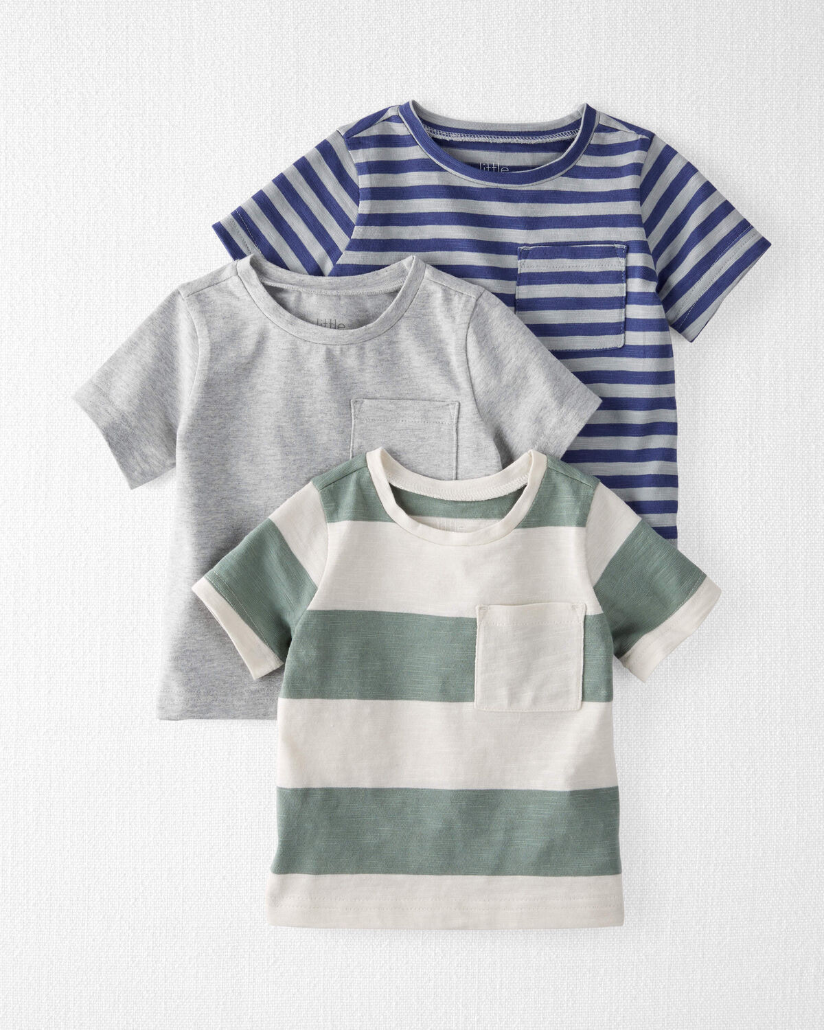 Baby 3-Pack Organic Cotton Pocket Tees - Little Planet | Carter's | Carter's Inc
