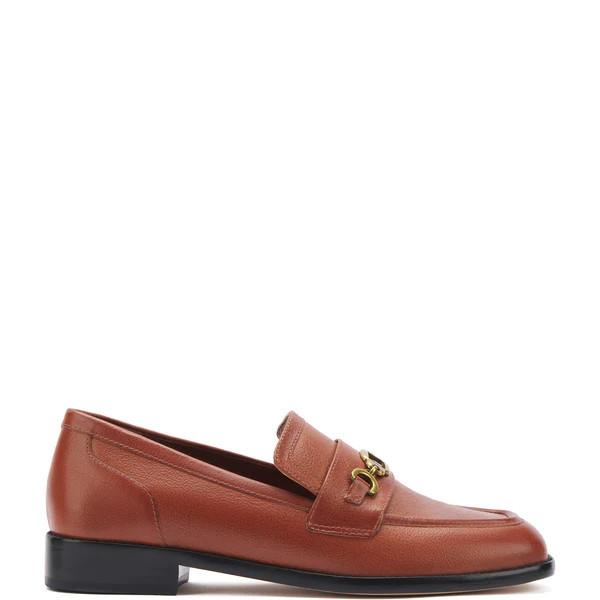 Patricia Loafer in Mocca Leather | Larroude