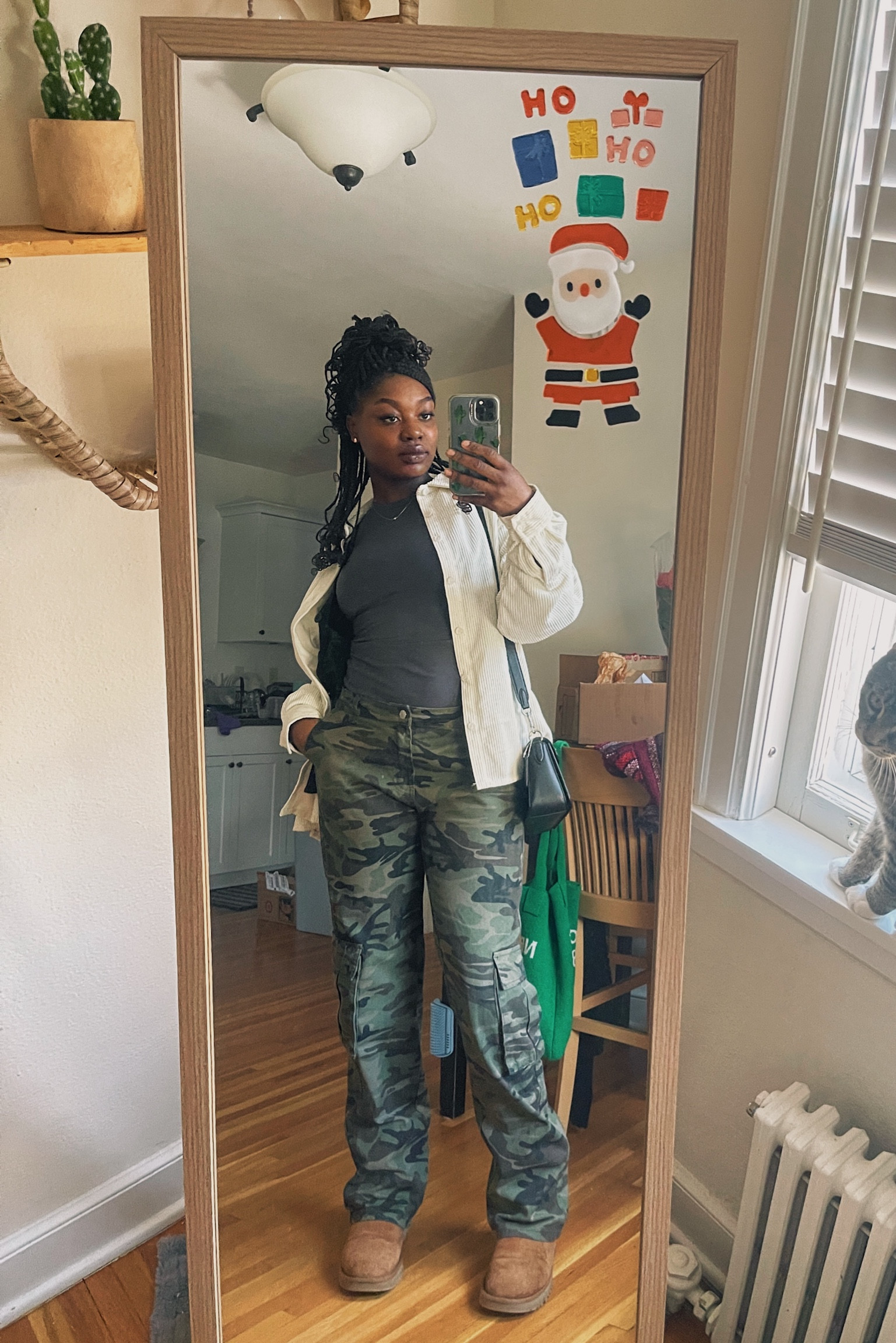 Winter outfit , camo pants , uggs, purse , chill outfit, shein

#LTKSeasonal