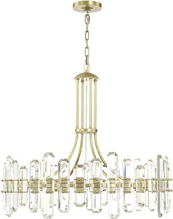 Crystorama Bolton 12 Light Aged Brass Chandelier - Ceiling Light Fixture - Chandeliers for Hallwa... | Amazon (US)
