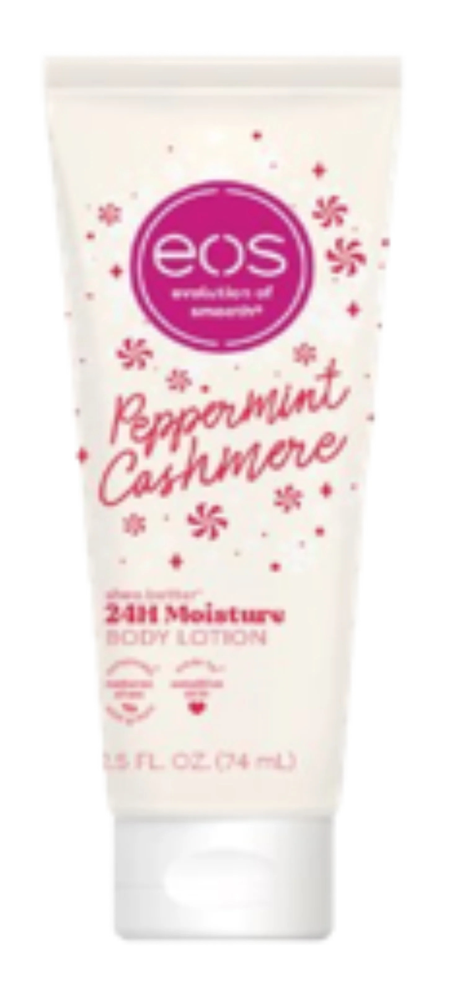 eos Travel Shea Better 24H Moisture Body Lotion, Peppermint Cashmere, 2.5 fl oz | Walmart (US)
