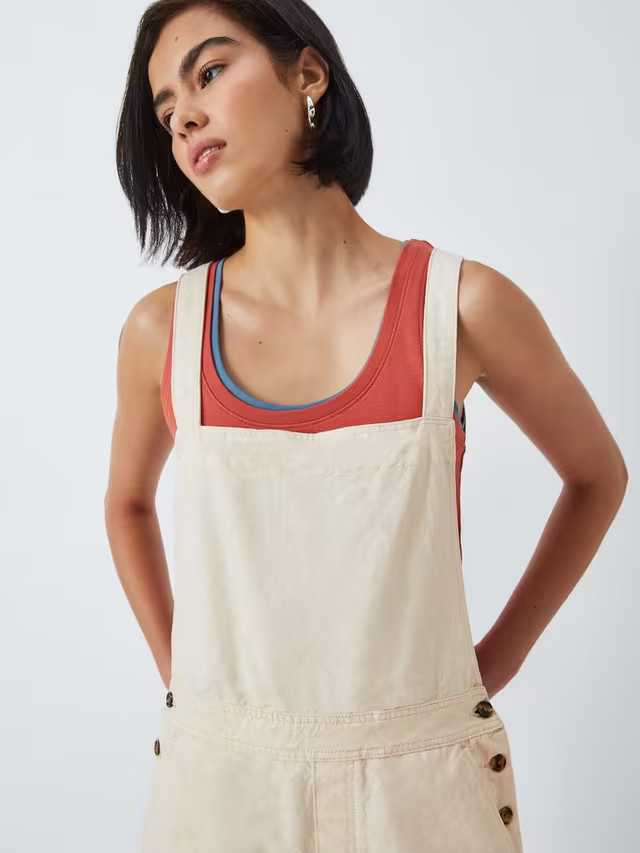 Leon & HarperOlivo Dungarees, Off White | John Lewis (UK)