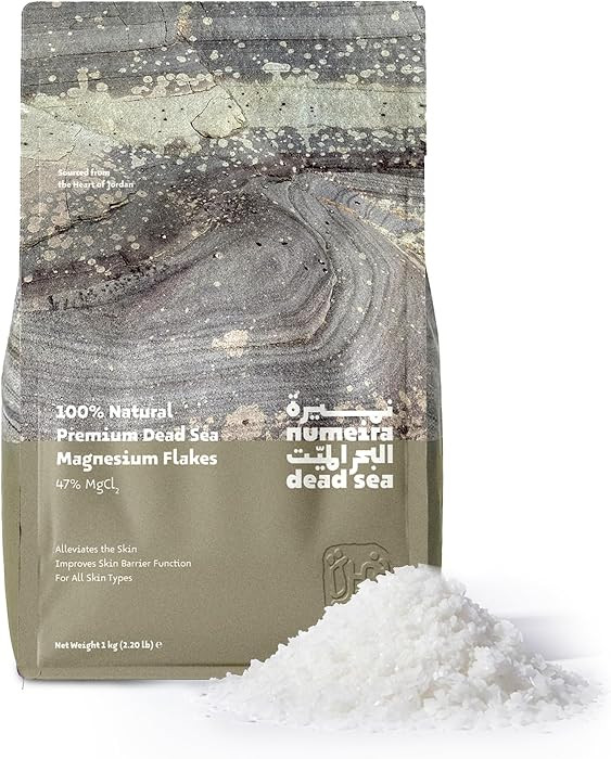 Dead Sea Magnesium Flake Bath Soak - 100% Pure Unscented Magnesium Chloride Flakes (2.2 lb Bulk) ... | Amazon (US)
