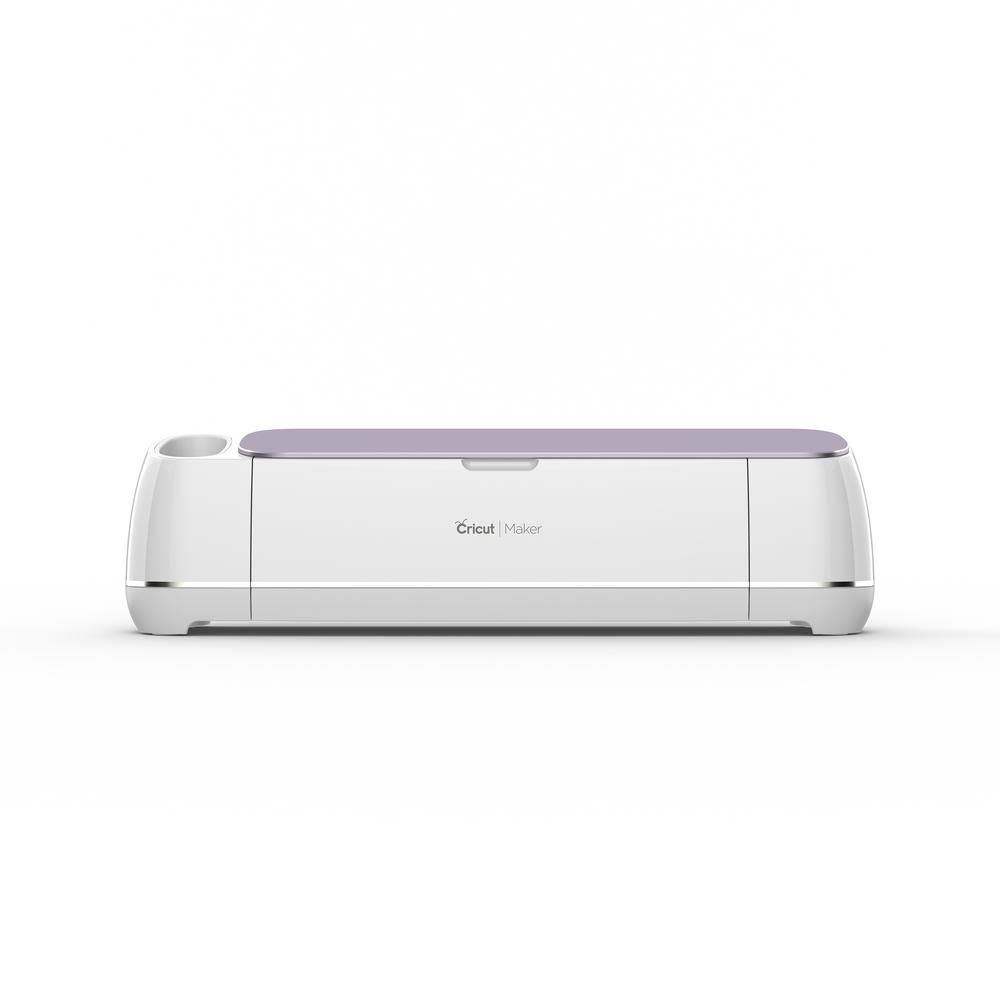 Cricut Maker Cutting Machine with Practice Project in Lilac and White | The Home Depot
