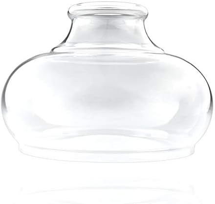 Kira Home Harlow 9" Glass Shade, Clear Replacement Glass, 1.75" Fitter Size, 6" x 9", 1-Pack | Amazon (US)