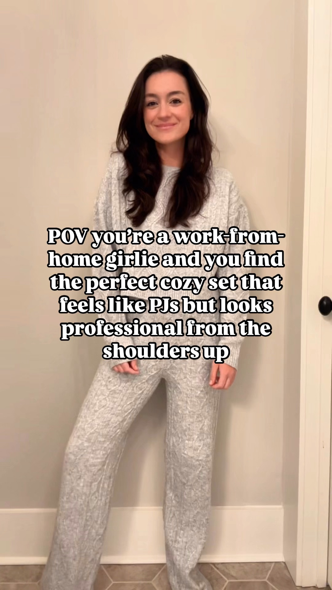 STOP SCROLLING if you work-from-home! This is the lounge set you NEED! 👇

When you’re on Zoom, from the shoulders up it just looks like you’re wearing a cable knit sweater, but you’re basically wearing PJs. 🥰

And it’s only $25!!! 💸 


#LTKFindsUnder50 #LTKStyleTip