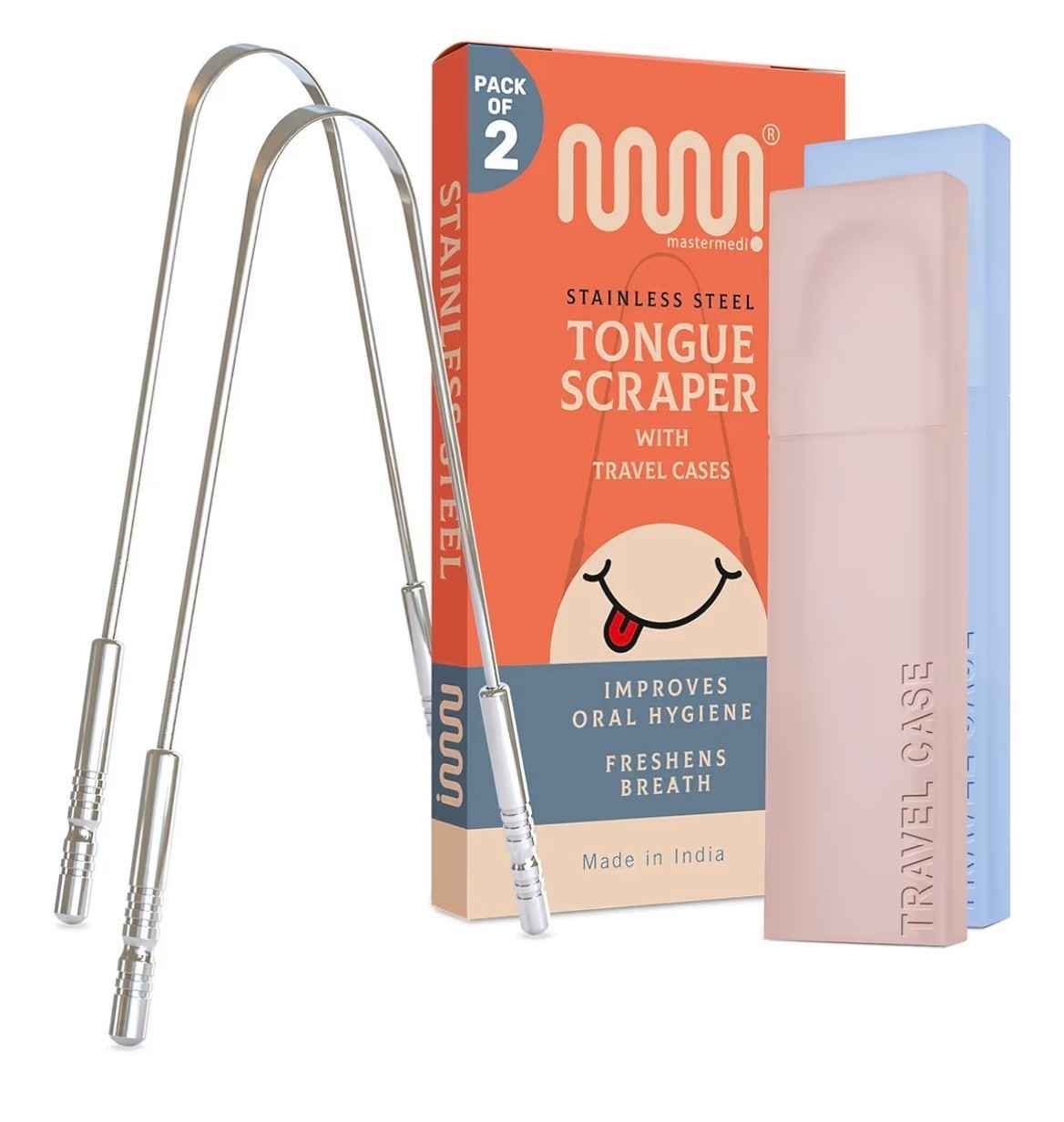 Stainless steel tongue scraper! Easy wellness add for habit stacking. Comes in a pack of two so give one to your partner or throw the extra in your travel kit! 

#LTKBeauty #LTKmorningroutine