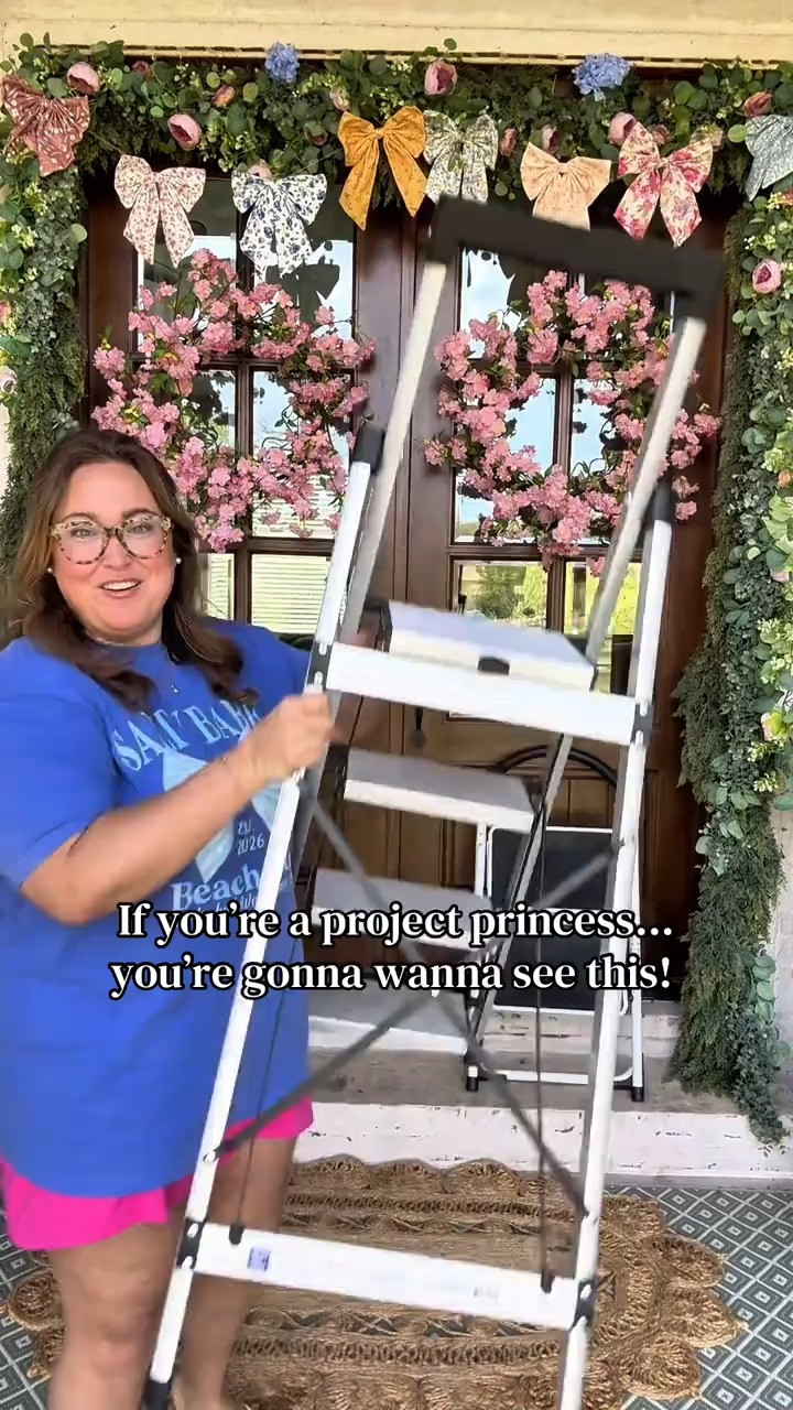 The home essential you didn't know you needed! 🪜✨
This HBTower 4-Step Lightweight Aluminum Ladder is the perfect home improvement find for painting, hanging holiday lights, cleaning & everyday household tasks! 🏠🔧 Foldable step ladder with a built-in tool tray — lightweight, sturdy & easy to store. Such a practical QVC find for your home organization & home upgrade needs! 💪 

 #LTKActive #LTKHome #LTKSaleAlert