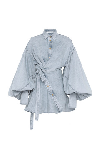 Rebellion Denim Wrap Mini Dress | Moda Operandi (Global)