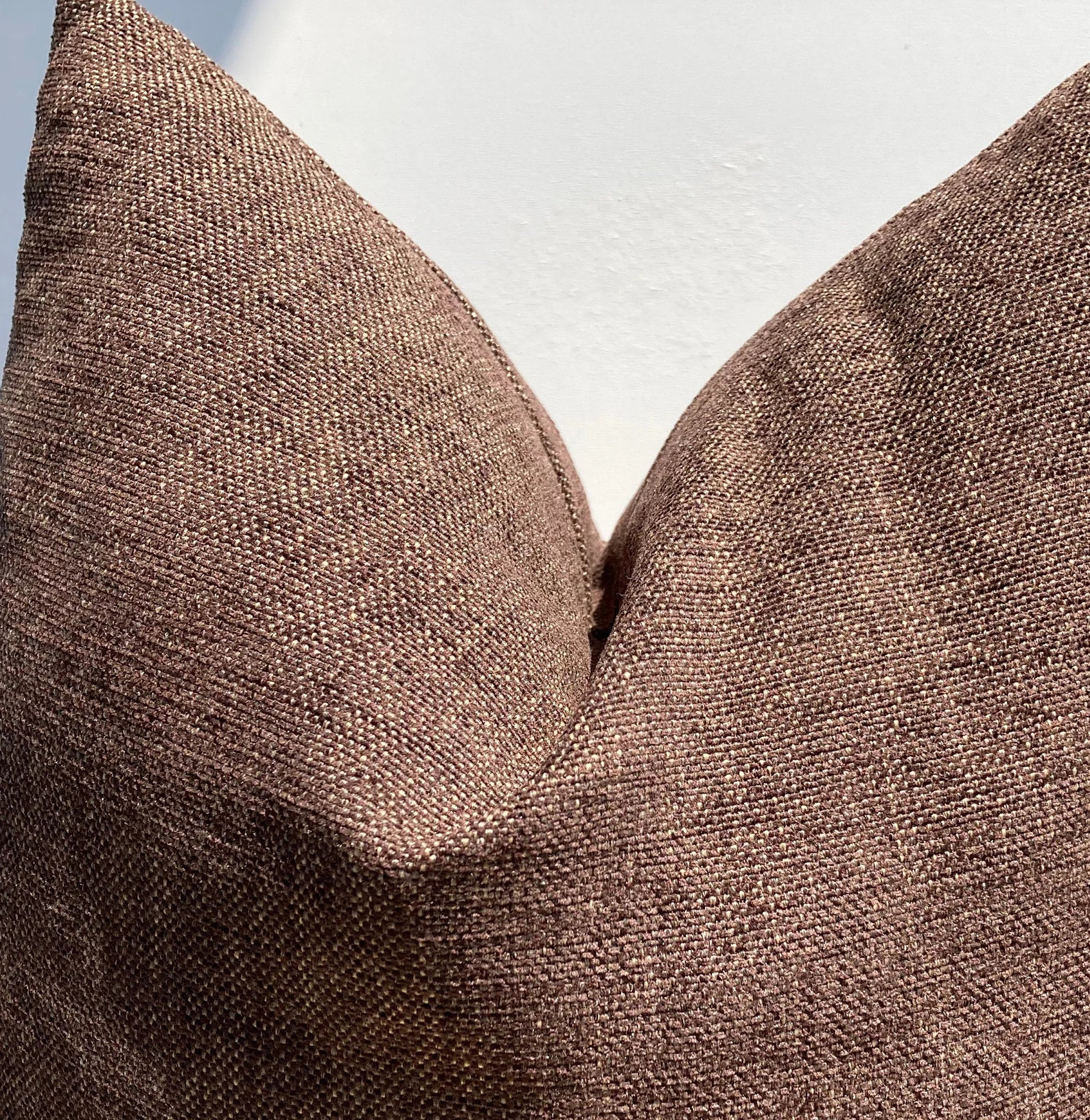 Brown Linen Throw Pillow Cover,chocolate Brown Linen,decorative Pillowcase,textured Cushion Cover... | Etsy (US)