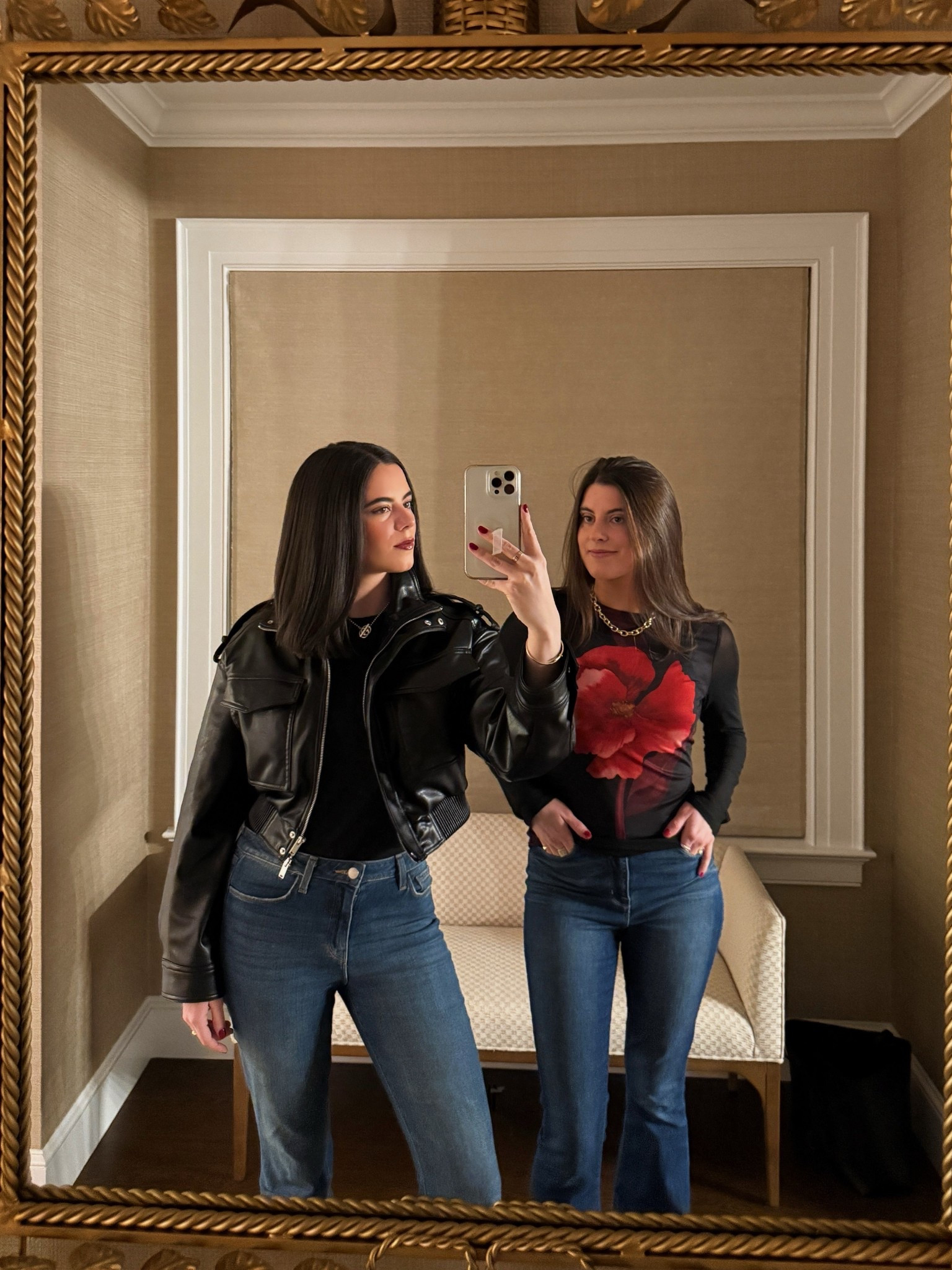 Sister going out looks! 👯 My jacket is Zara and Elizabeth top is from Bloomingdale’s! 

#LTKdayinmylife #LTKGiftGuide #LTKHoliday