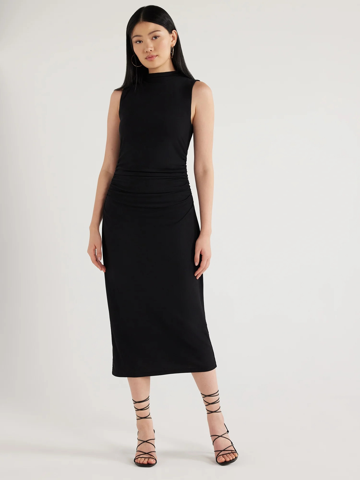 Scoop Women’s Mesh Midi Tank Dress, Sizes XS-XXL | Walmart (US)