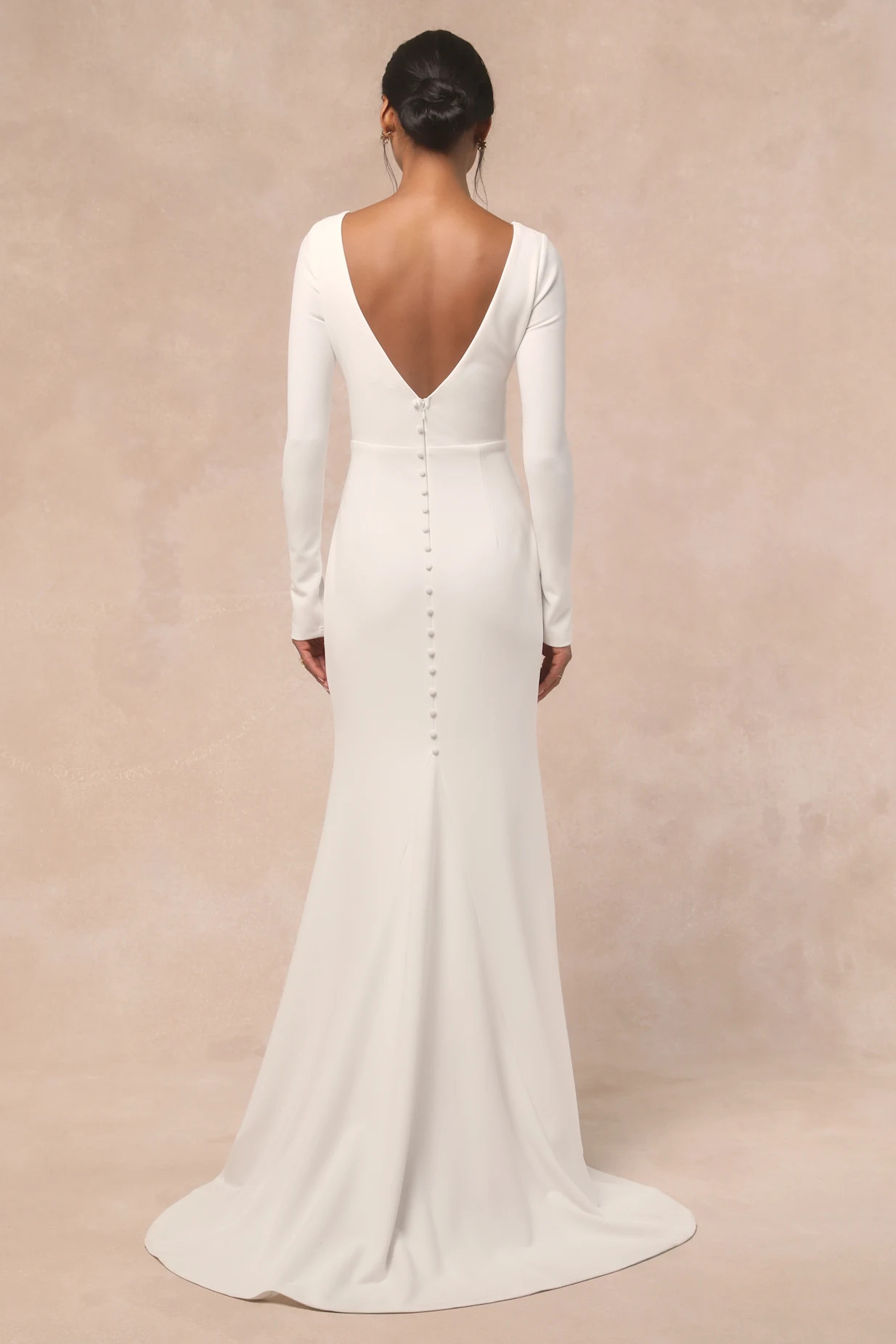 Feeling of Forever White Long Sleeve Mermaid Maxi Dress | Lulus