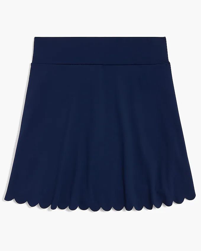 Active skort with scalloped hem | J.Crew Factory