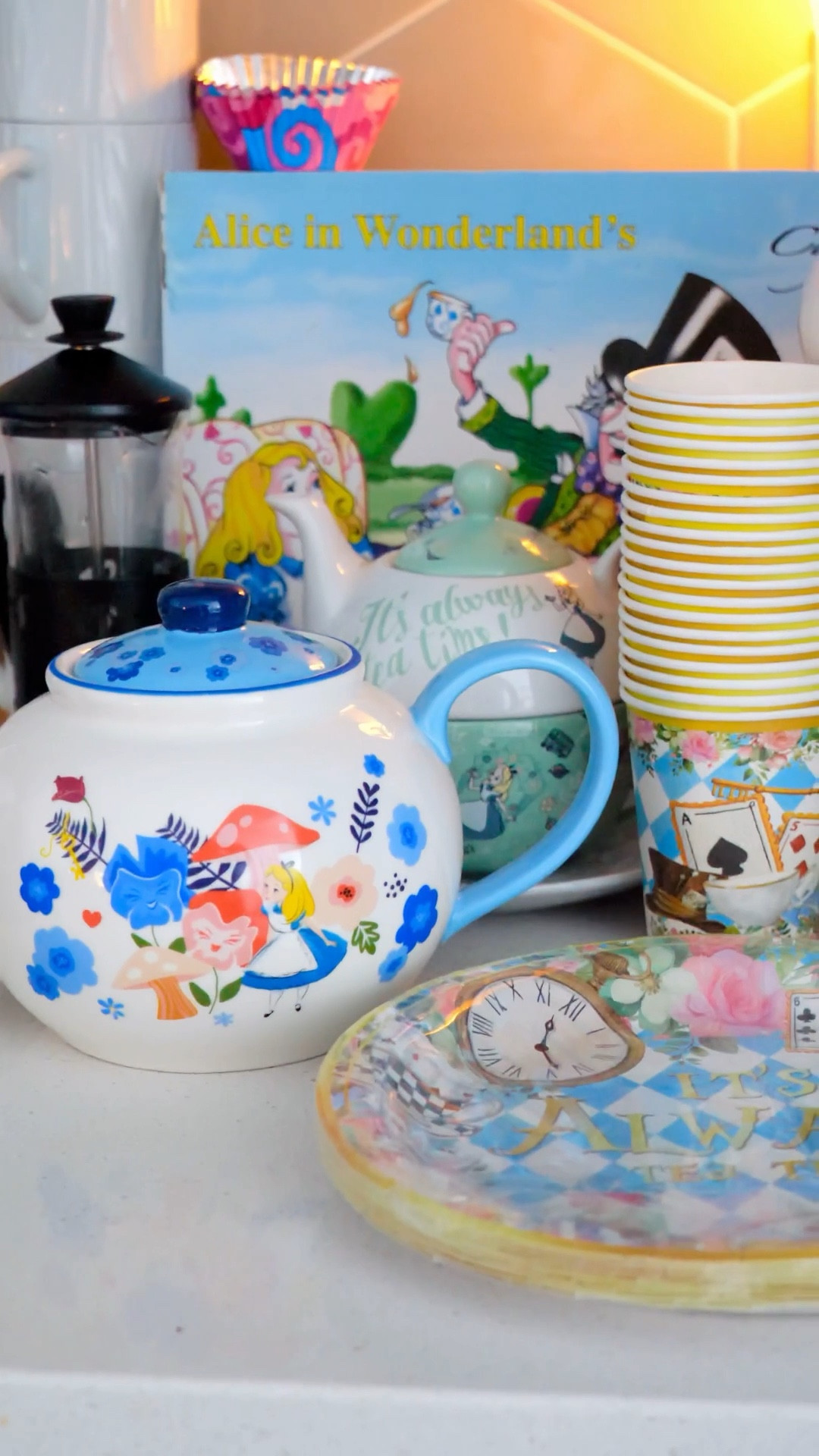 Disney Alice in Wonderland Decorations and home decor for my dog Alice Haenim’s 5th Gotcha Day Anniversary AKA her Very Merry Unbirthday Party!!! 💖🎂🤍🐾🥳

Wonderland Tea @disneystore @charbrewtea 
Alice in Wonderland Party Sets @amazonca 
Various Disney Decor Pieces @disneystore 
Tea Pot & Decor @homesensecanada 
Disney Paintings @disneyland 

Dog birthday party, Alice in wonderland party, unbirthday party, a very Merry unbirthday, Alice in wonderland decor, Disney home, Disney home decor, gotcha day party, party decor, Alice in wonderland birthday party #amagicalhome #disneyhome #disneyhomedecor #aliceinwonderlandtheme #unbirthday #disneybirthday #dogbirthday #dogbirthdayparty #disneyaliceinwonderland

#LTKcanada #LTKhome #LTKpets