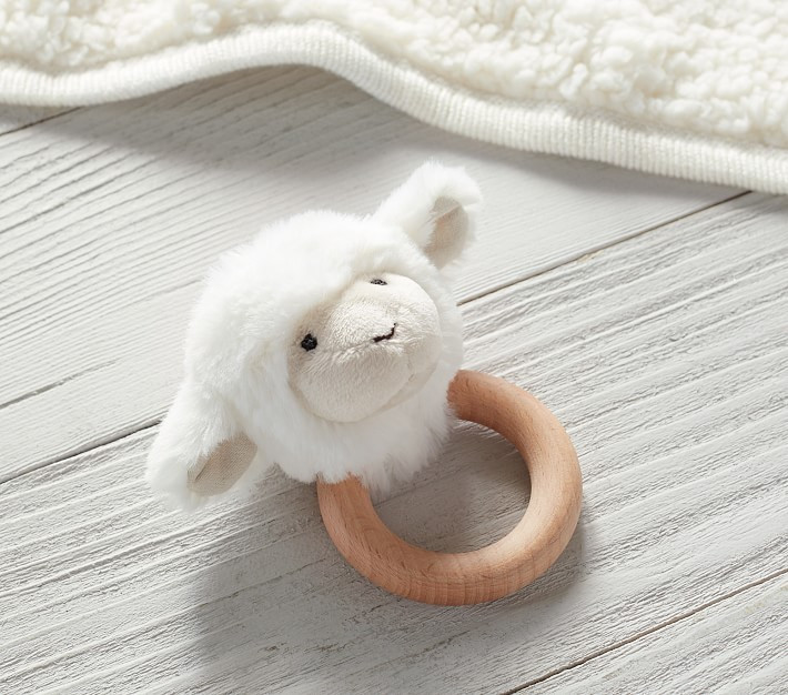 Lamb Critter Rattle | Pottery Barn Kids