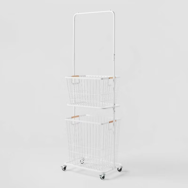 Metal Laundry Station with Basket and Hamper - Brightroom™ | Target