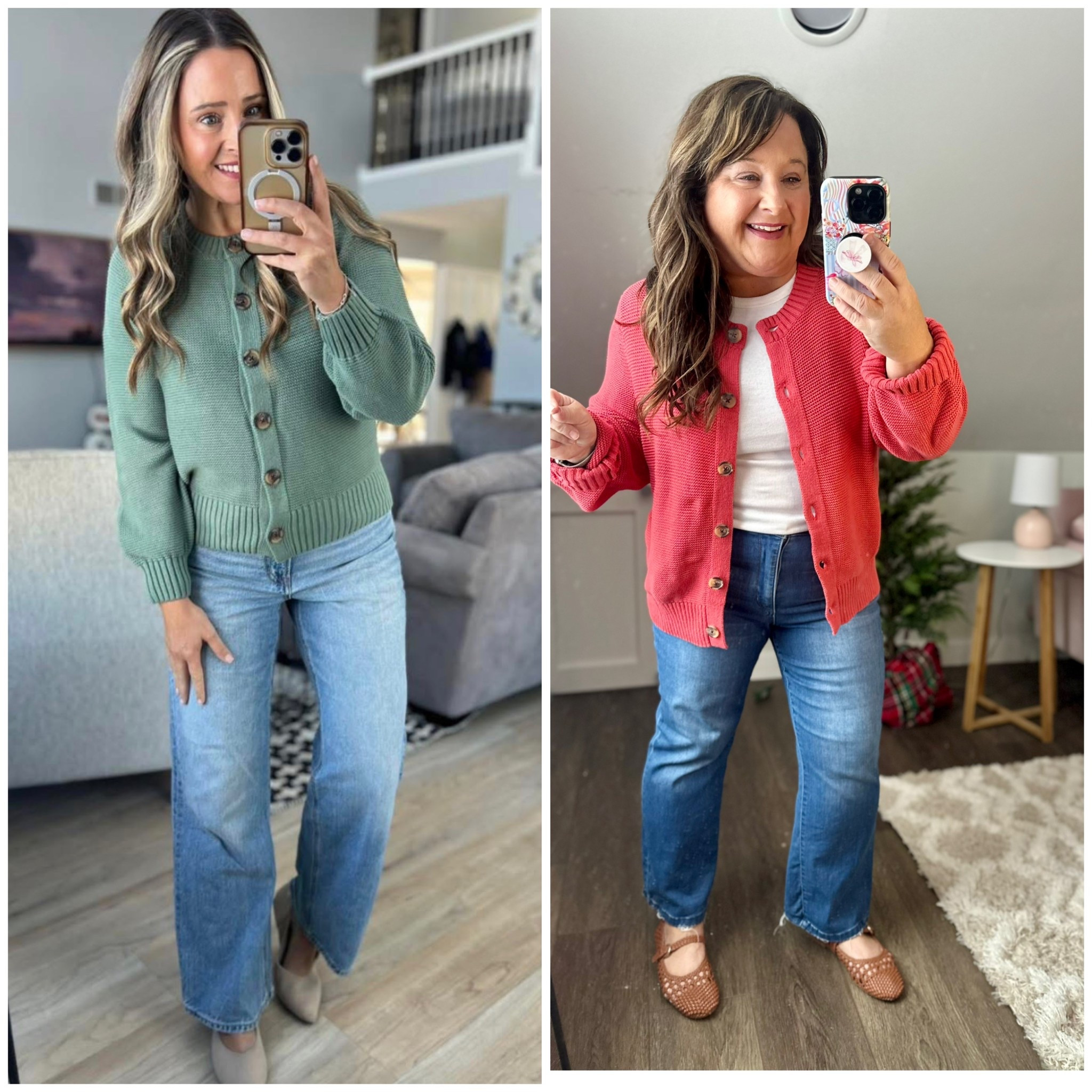 We are loving this little cardigan.
Runs TTS! 