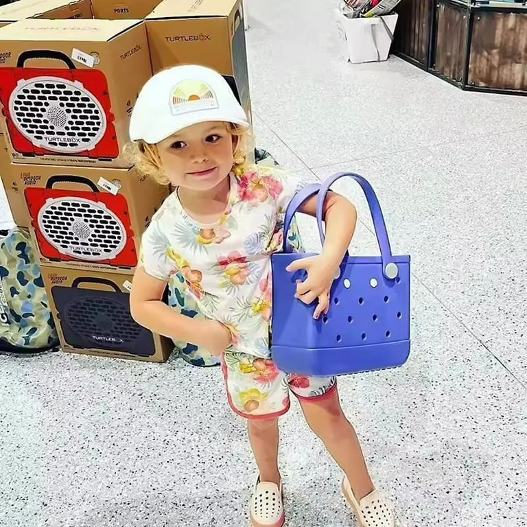 ROVTIULI Waterproof Sandproof Beach Tote Bag – Portable Plastic & Rubber Washable Bag for Women... | Walmart (US)