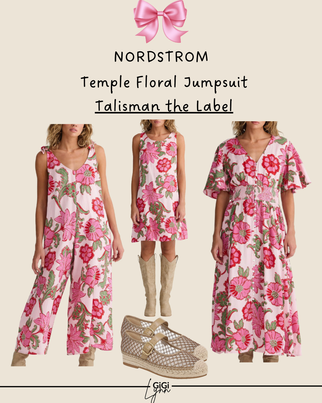 This outfit is the perfect mix of effortless summer style, feminine florals, and elevated comfort. I’m wearing pieces from Talisman The Label paired with Sam Edelman espadrilles for a look that’s perfect for vacation, brunch, summer events, or everyday elevated style.

The Temple Floral Jumpsuit is such an easy one-and-done outfit with a flattering silhouette and beautiful floral print that instantly makes you look put together. I also linked the Zephyr Floral Shift Dress and the Harlow Floral Dress by Talisman The Label, which have the same effortless boho-inspired, vacation-ready vibe. These flowy floral dresses are perfect for warm weather, travel, garden parties, and summer outings.

To complete the look, I paired the outfit with the Sam Edelman Mackiemesh Mary Jane Platform Espadrilles. These Mary Jane platform espadrilles add the perfect mix of height, comfort, and chic summer style and pair beautifully with dresses, jumpsuits, or denim.

If you love feminine floral prints, effortless vacation outfits, and elevated summer style, these pieces are such beautiful additions to your wardrobe.

#ltkstyle #ltkfashion #floraldress #bohodress #floraljumpsuit #summerstyle #vacationoutfit #espadrilles #maryjaneshoes #effortlessstyle #midweststyle #over40style #ltkfinds #summerfashion
 

 #LTKootd #LTKSeasonal #LTKTravel